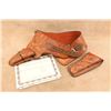 Image 4 : Sid Cesar's Custom- Hand Tooled Leather "wal-mar" Buscadero Double Gun Holster Rig With Provenance