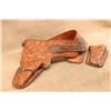 Image 7 : Sid Cesar's Custom- Hand Tooled Leather "wal-mar" Buscadero Double Gun Holster Rig With Provenance