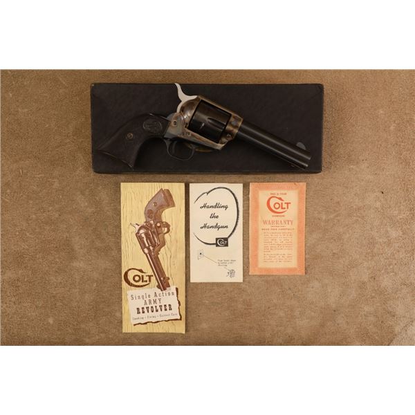 Boxed Colt 2nd Generation Single Action Army 4 3/4" Saa .38 Special Revolver, 1961 C&r