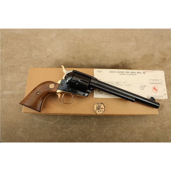 Boxed Colt 125th Anniversary Single Action Army Saa 7 1/2" .45 Lc Revolver, 1961 C&r