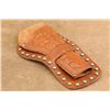 Image 1 : Vintage 1930s Fred Mueller Spotted 10.75" Leather Tooled Western Holster For 5.5" Barrel Saa