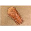 Image 2 : Vintage 1930s Fred Mueller Spotted 10.75" Leather Tooled Western Holster For 5.5" Barrel Saa