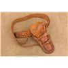 Image 2 : Vintage 1930s C.P. Shipley Kansas City, Mo Studded Gun Rig, 22 Cal Loop Belt, Double Loop Holster