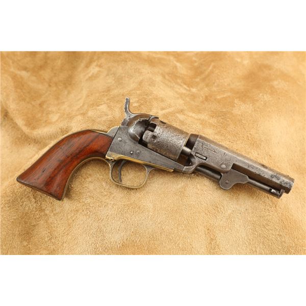 Colt Model 1849 Pocket Two Line Hartford 5-shot .31 Cal 4" Percussion Revolver, 1860 Antique