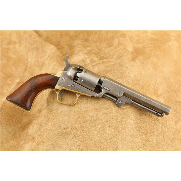 Colt Model 1849 Pocket One Line New York 6-shot .31 Cal 5" Percussion Revolver, 1862 Antique