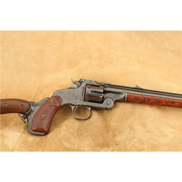 Rare 1 Of 239 Smith & Wesson Model 320 Revolving Rifle .320 S&w 16" Antique W/ Stock