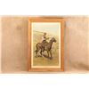 Image 3 : Framed 1900 Marlin Fire Arms Co Danger Ahead Frederic Remington 32.5x22.25" Advertising Lithograph