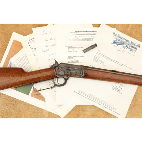 Rare Marlin Model 1897 Bicycle Rifle Turnbull Restored .22 Rimfire 16" Half-octagon 1903 C&r
