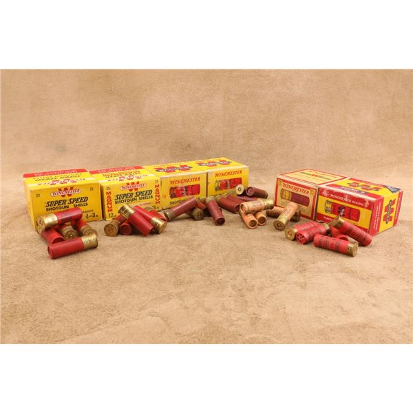 Winchester Super-speed & Ranger 16 & 12 Gauge Vintage Shotgun Shell Boxes & Mixed Ammunition