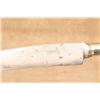 Image 22 : Vintage 1920s Winchester 3pc Stag Carving Set, 14" Knife, Fork W/ Guard, Sharpening Steel, Roll