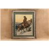 Image 1 : 1907 Winchester Calendar Poster Top & Band, Philip Goodwin "man On Piebald Mountain", Framed