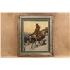 Image 2 : 1907 Winchester Calendar Poster Top & Band, Philip Goodwin "man On Piebald Mountain", Framed