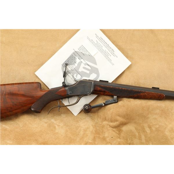 5-feature Special Order Winchester 1885 Schuetzen 3 Sides Matte #4 .32-40 Deluxe Target Rifle C&r
