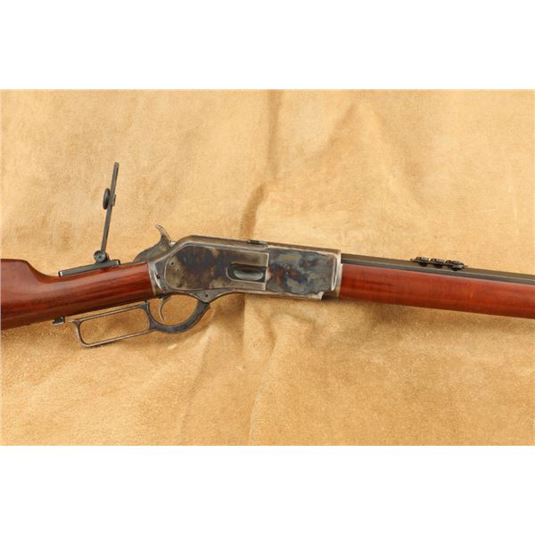 Uberti Turnbull 1876 Tiger Rifle .45-75 24" 1/2 Octagon Button Mag Case Colored Lever Action Rifle