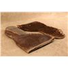 Image 15 : 2 Pairs Antique Sleigh Driving Gauntlet Mittens Hair On Horsehide Leather Gloves Large 19th Century