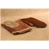 Image 24 : 2 Pairs Antique Sleigh Driving Gauntlet Mittens Hair On Horsehide Leather Gloves Large 19th Century