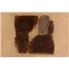 Image 6 : 2 Pairs Antique Sleigh Driving Gauntlet Mittens Hair On Horsehide Leather Gloves Large 19th Century