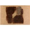 Image 7 : 2 Pairs Antique Sleigh Driving Gauntlet Mittens Hair On Horsehide Leather Gloves Large 19th Century