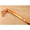 Image 1 : Signed Dale Ramsey Hand Carved Diamond Willow Walking Stick Cane Horse Head Handle 39" Long Folk Art