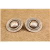 Image 1 : Pair Of Vintage Keyston Bros. San Francisco Silver Western Conchos