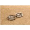 Image 9 : Pair Of Vintage Keyston Bros. San Francisco Silver Western Conchos