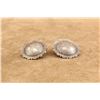 Image 2 : Pair Of Bella Sterling Silver Western Conchos With Playing Card Suit Motifs