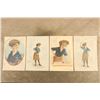 Image 1 : Antique 1904 Chicago & Alton Railway Co "the Only Way" 4-piece Complete 10x15" Art Calendar Set