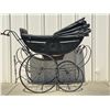 Image 3 : Antique 1890s Victorian Coach-built 48x22x40 Iron C-spring Baby Carriage Buggy Perambulator