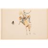 Image 15 : Vintage 1990s T Schleigh & B Brown Western 18x13 Pencil Watercolor & Litho Print Art Lot 4pc