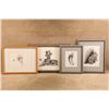Image 3 : Vintage 1990s T Schleigh & B Brown Western 18x13 Pencil Watercolor & Litho Print Art Lot 4pc