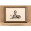 Image 5 : Vintage 1990s T Schleigh & B Brown Western 18x13 Pencil Watercolor & Litho Print Art Lot 4pc