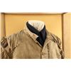 Image 7 : Antique 1800s Us Cavalry Captain Rank Fringed Buckskin Jacket Museum Glass Display Case Lot