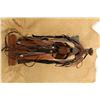 Image 10 : Antique 1880s Island City Saddlery Roper Single Cinch Saddle With Saddlebags, Lariat & Blanket