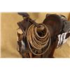 Image 12 : Antique 1880s Island City Saddlery Roper Single Cinch Saddle With Saddlebags, Lariat & Blanket