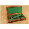 Image 1 : Cased Pair Belgian Liã¨ge Percussion .45 Caliber Cap & Ball 10" Rifled Target/dueling Pistols