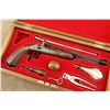 Image 1 : Cased Spanish Eibar Dueling Pistol .44 Caliber Percussion & Certificate Mfd 1982
