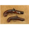 Image 1 : Lot Of 2 Wolf And Durringer, J.H. Carlton Deringer .41 And .52 Cal Percussion Pistols, Antique