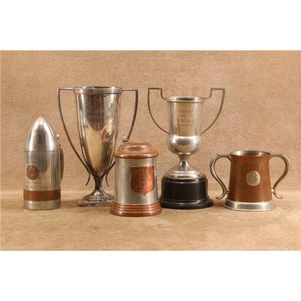Antique MVM 9th Inf Sgt Firth Trophies, Medals, Photos & Shadow Box Archive