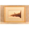 Image 11 : Vintage 1950 Claude W Hoeber Signed Coming To The Call Remington Moose Hunt Original Painting