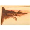 Image 14 : Vintage 1950 Claude W Hoeber Signed Coming To The Call Remington Moose Hunt Original Painting