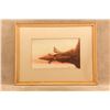 Image 2 : Vintage 1950 Claude W Hoeber Signed Coming To The Call Remington Moose Hunt Original Painting