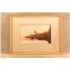 Image 3 : Vintage 1950 Claude W Hoeber Signed Coming To The Call Remington Moose Hunt Original Painting