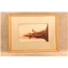Image 6 : Vintage 1950 Claude W Hoeber Signed Coming To The Call Remington Moose Hunt Original Painting
