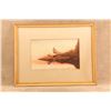 Image 8 : Vintage 1950 Claude W Hoeber Signed Coming To The Call Remington Moose Hunt Original Painting
