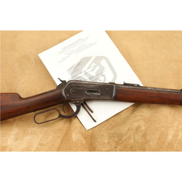 Rick Hacker Winchester Model 1886 Saddle Ring Carbine Src 22" .38-56 Lever Rifle, 1893 Antique