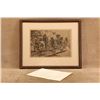 Image 5 : Antique 1880s Frederic Remington Pima Indians Convoying A Silver Train Framed Engraving Print