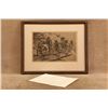 Image 6 : Antique 1880s Frederic Remington Pima Indians Convoying A Silver Train Framed Engraving Print