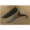 Image 3 : Lot Of 7 Modern Made Native American Style Custom Obsidian Knives, Beaded Sheaths, Wood Stands