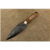 Image 4 : Lot Of 7 Modern Made Native American Style Custom Obsidian Knives, Beaded Sheaths, Wood Stands