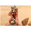 Image 12 : Vintage, 1950s, Fuller, Buffalo Hunter, 11" X 7" Overall, Chalkware Indian Figurine